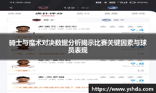骑士与魔术对决数据分析揭示比赛关键因素与球员表现